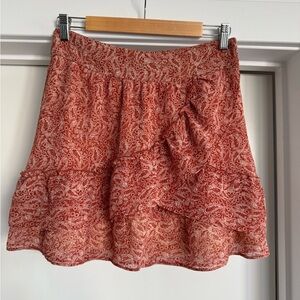 Sezane Carolina Red Skirt
